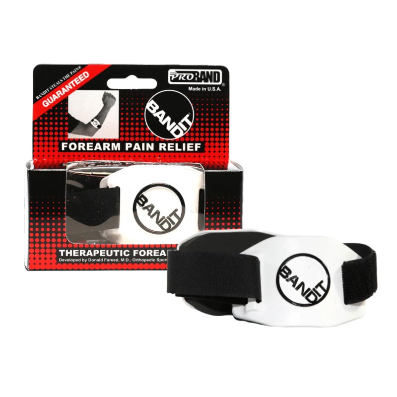 PROBAND BandIT Â® Therapeutic Arm Band for Elbow & Forearm Pain Relief, Anatomically Focused Dynamic Compression Band for Carpal Tunnel, Tendonitis, Tennis Elbow, Golfers Elbow, Sprains, & Arthritis, White - Image 1